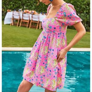 Lilly Pulitzer Kay Babydoll Dress in Tigress Garden 2